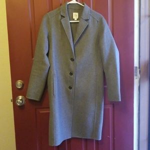 Grey Gap Long Peacoat